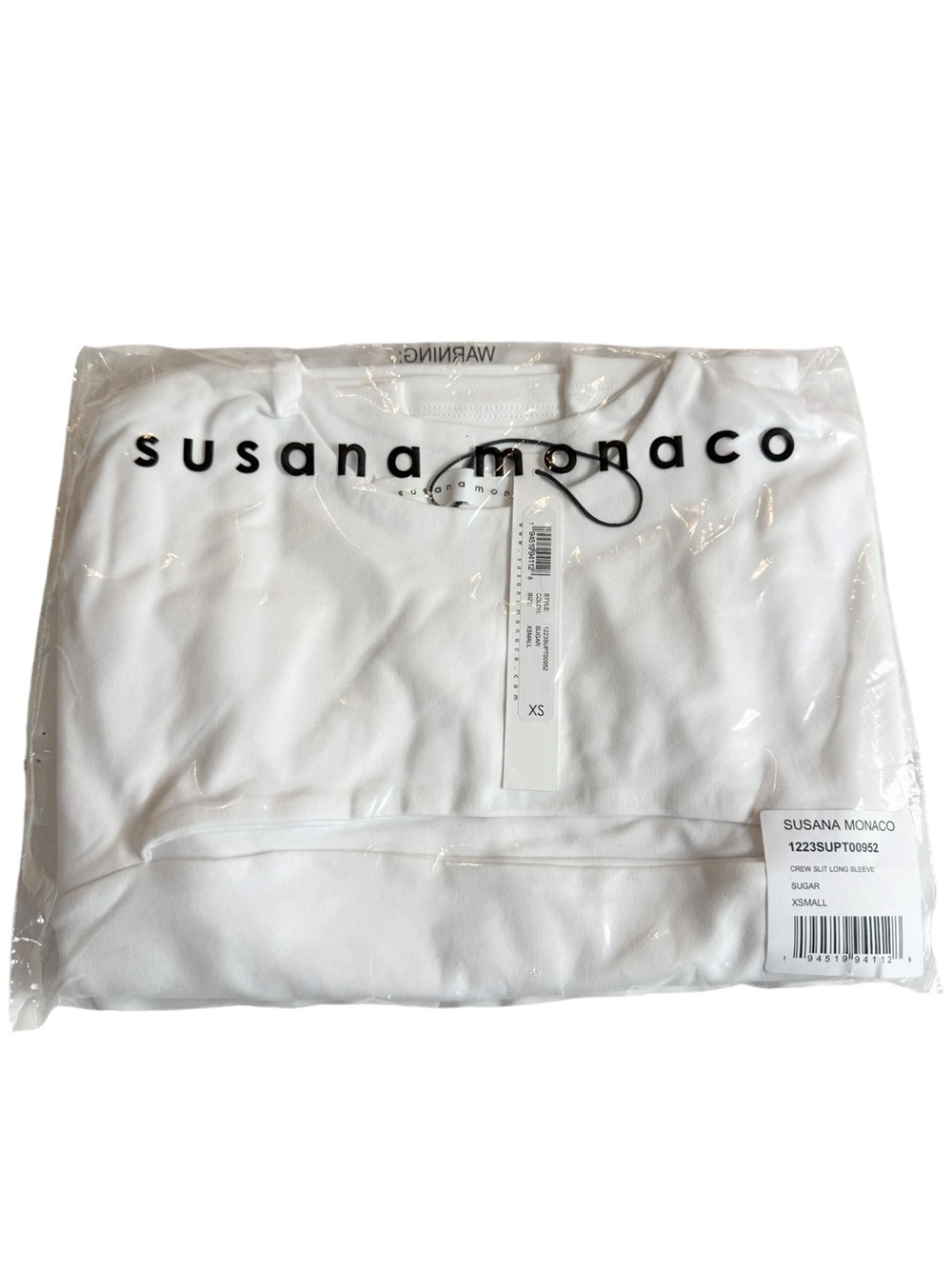 NWT Sugar White Cutout Long Sleeve Crop Top XS Fitted Stretch Going Out Chic NEW - Picture 4 of 9